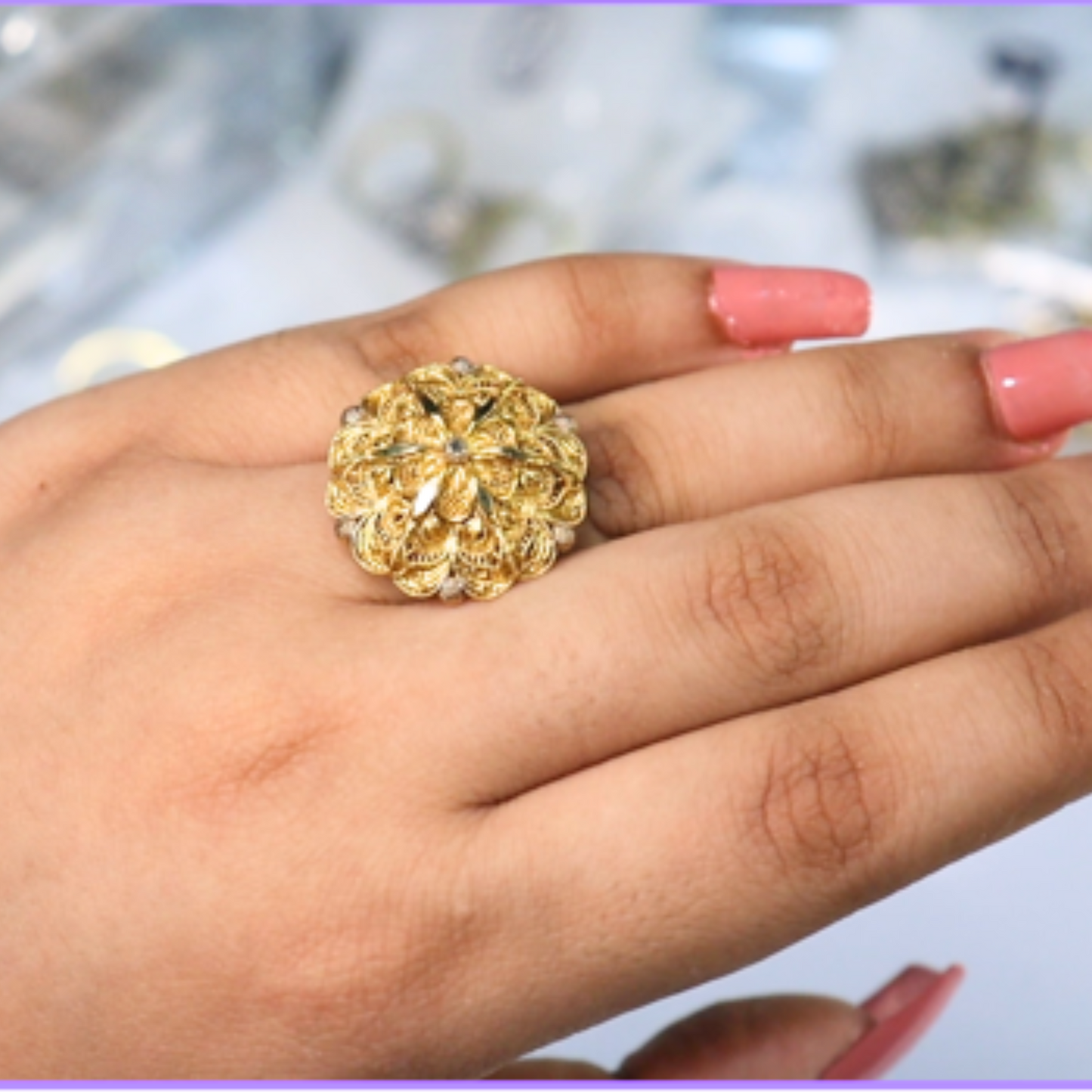 Sunlit Petal | Gold-Plated