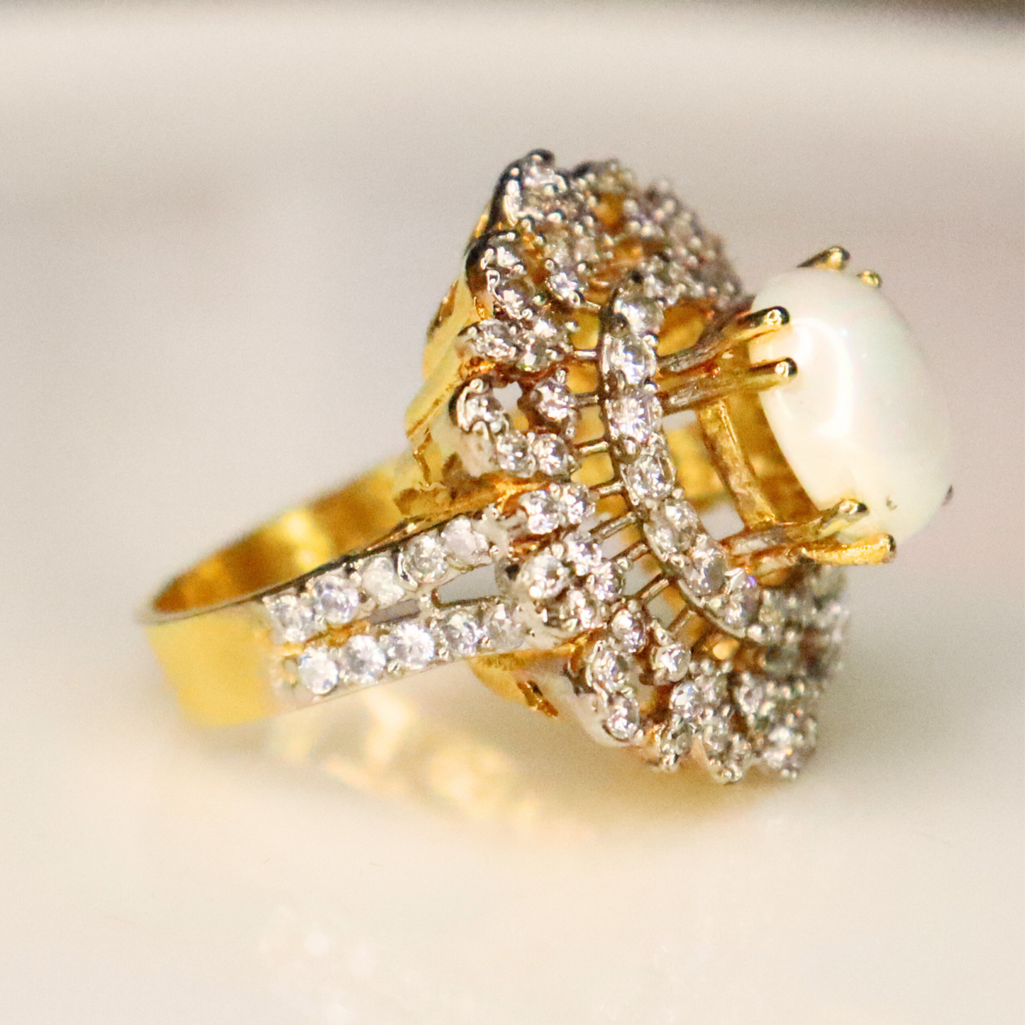 Mother of Pearl | Gold and Rhodium Plated