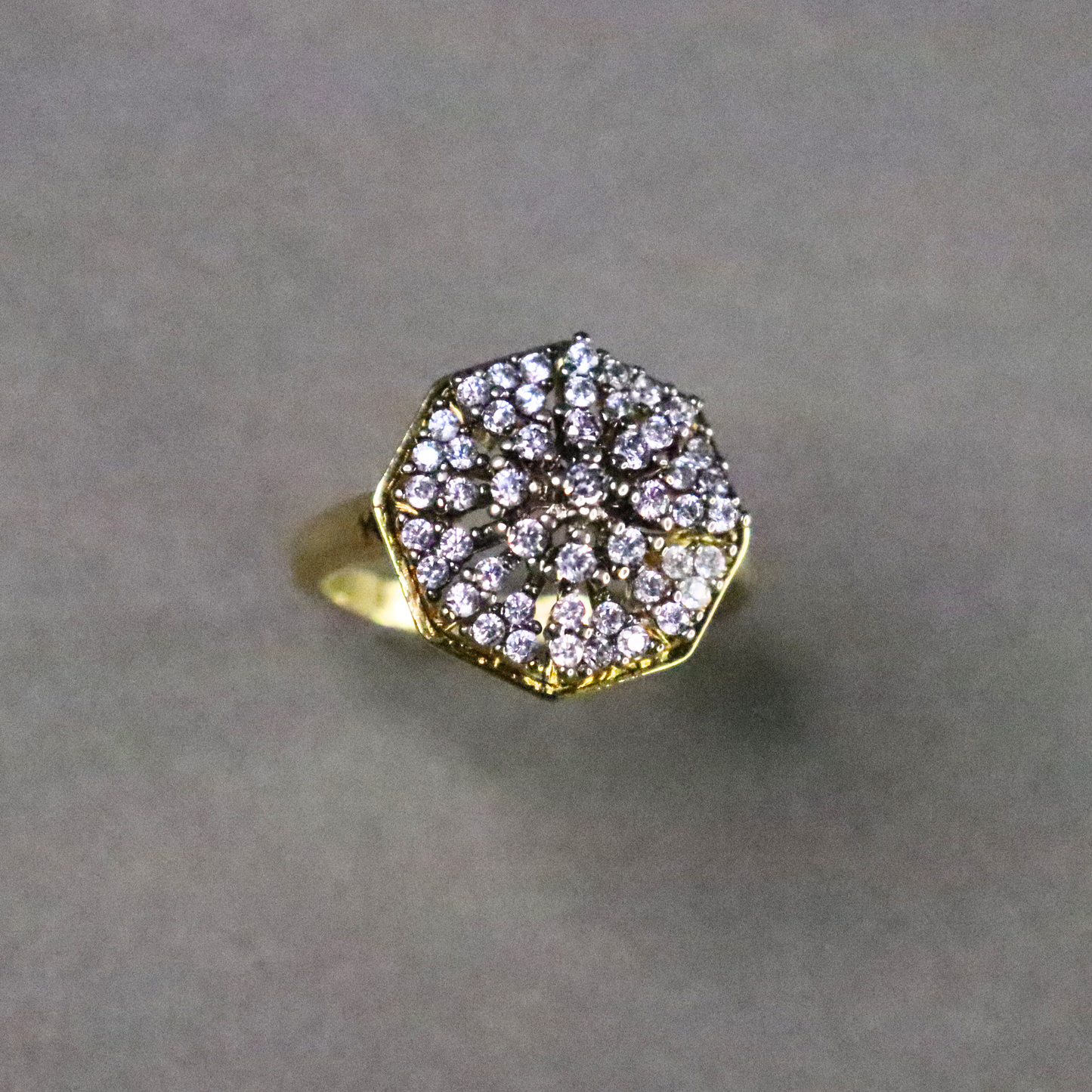 Luminous Bloom | Oxidized Rhodium Finish | Gold-Plated