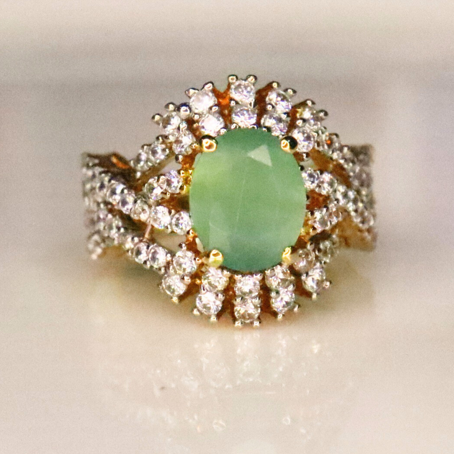 Mint Empress | Gold and Rhodium Plated