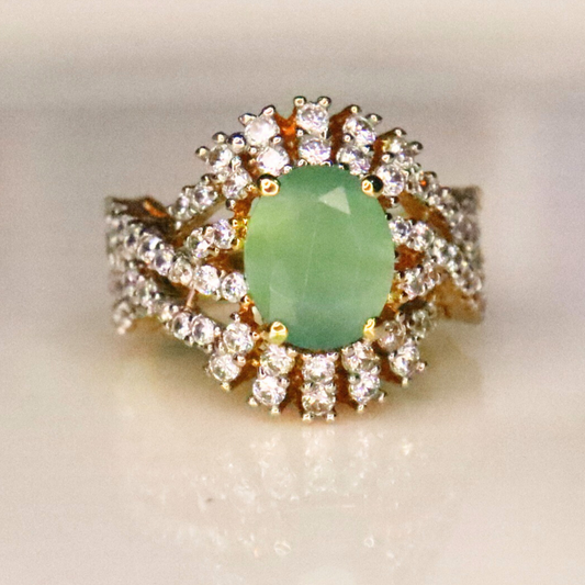 Mint Empress | Gold and Rhodium Plated