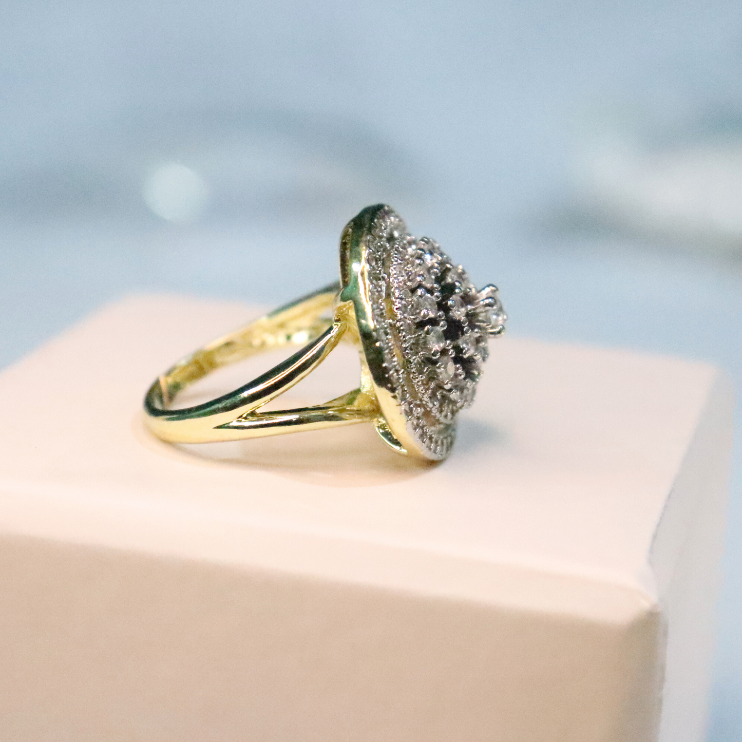 Ganga Jamna | Gold and Rhodium Plated