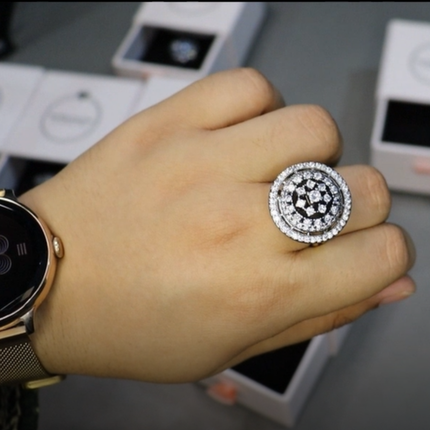 Ganga Jamna | Gold and Rhodium Plated