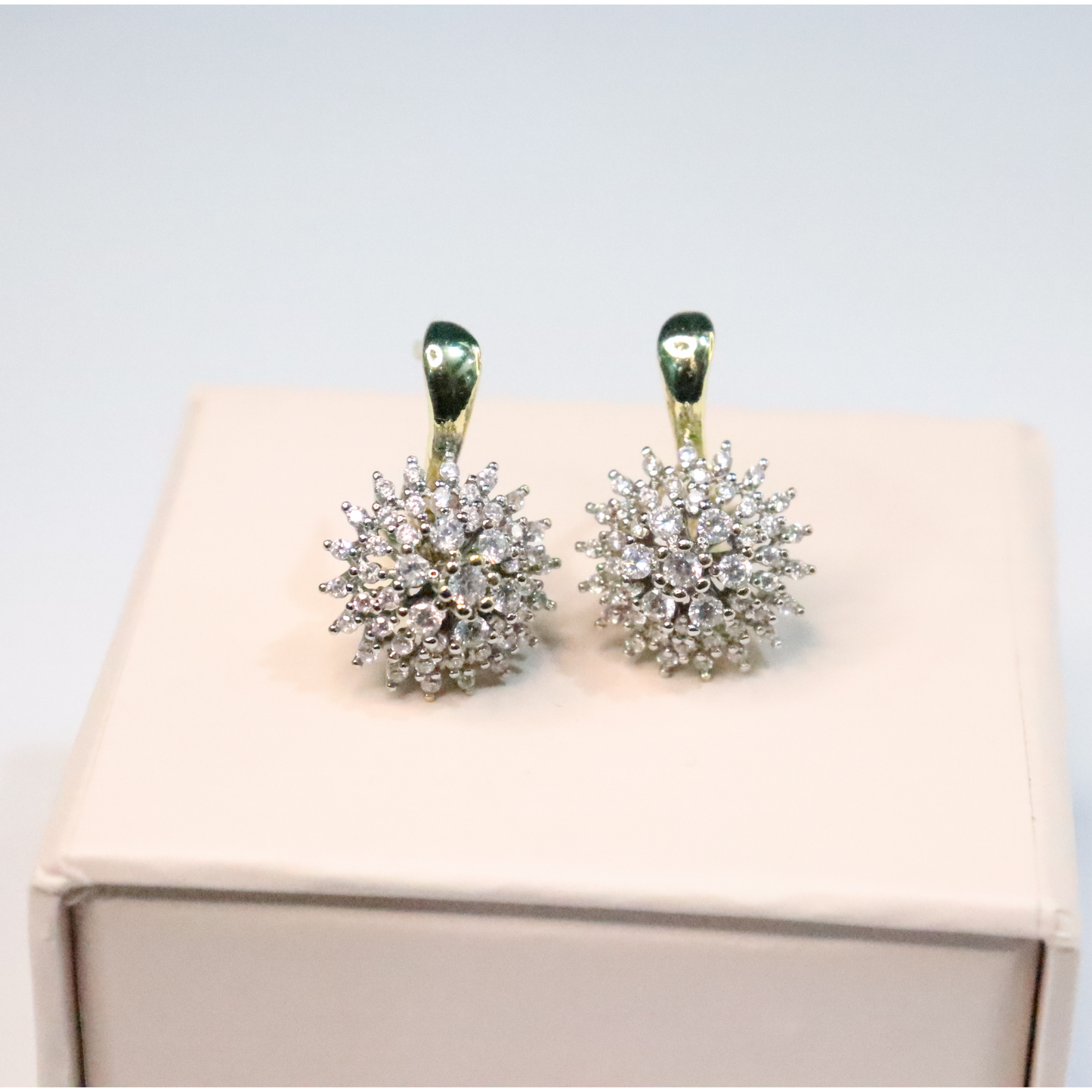 Celestial Spark Studs | Gold-Plated & Rhodium Oxidized